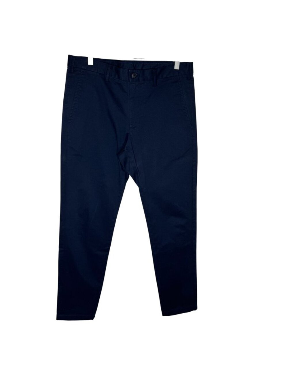 Uniqlo Men's Navy Blue Flat Front Chino Pants, Size 32x34